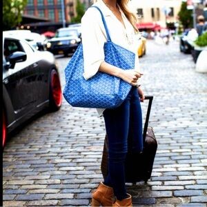 Goyard St Luis Tote Bag Large Blue